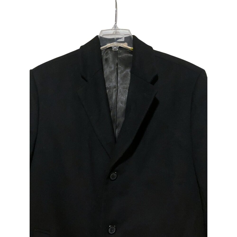 Michael Kors Mens Overcoat 46L Wool Cashmere Single Breasted Trench Coat Jacket - Picture 2 of 11